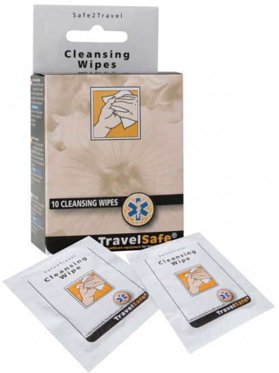 Chusteczki nawilżone Cleansing Wipes 10 szt. - TravelSafe