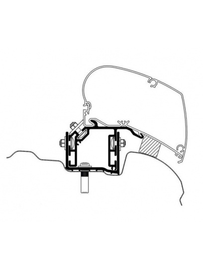 Adapter do dachu markizy do 6200/6300 VW Crafter od 2017 LHD - Thule