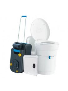 Toaleta kasetowa do zabudowy z przyłączem zbiornika wody RV Toilet + drzwiczki serwisowe