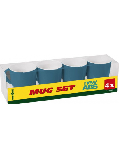 Kubki z melaminy Mug Set ABS Cascade 4 szt. - Brunner