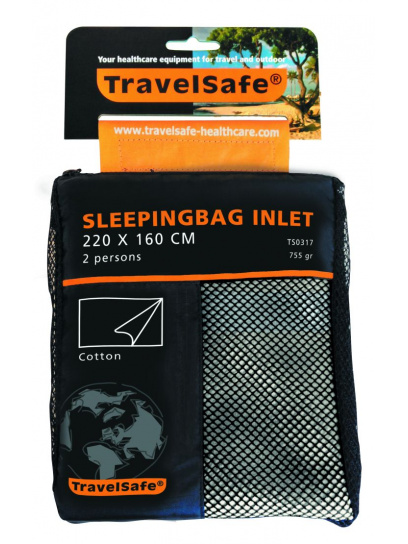Wkładka do śpiwora podwójna Cotton Envelope - TravelSafe