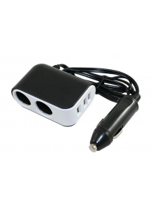 Rozdzielacz gniazda zapalniczki 12V adapter + USB - Haba