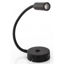 Elastyczna lampka LED COB z USB i przełącznikiem - czarna