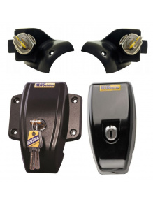 Zamki bezpieczeństwa do kabiny Ducato 2006-2021 / Boxer / Jumper 2006-2023 + zabezpieczenie drzwi HEOSystem czarny - HEOSolution