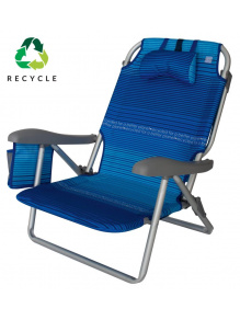 Krzesło plażowe Perez Beach Recycled Royal Blue - EuroTrail